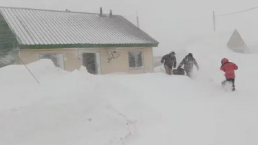 Murió un hombre de hipotermia en Santa Cruz durante el temporal de nieve. Foto: Gentileza