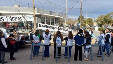  Desde el gremio se manifestaron en distintos puntos de Río Negro. Foto gentileza