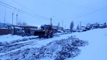 La logística se activa cuando hay pronóstico de nevada.  Foto: gentileza