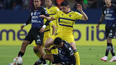 Boca recibe a Independiente del Valle con el objetivo de cerrar la serie en casa y seguir en la Sudamericana.
Fotos :API /Rolando Enríquez