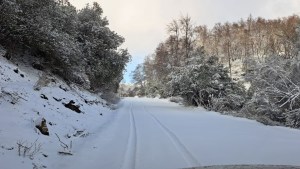 Rutas intransitables por acumulación de nieve en la cordillera de Neuquén