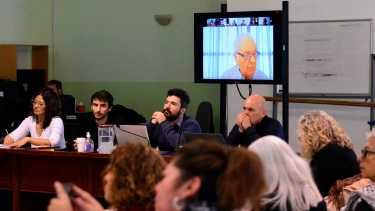 Las querellas exigieron la presencia del ex juez Pedro Duarte en las audiencias (foto Cecilia Maletti)