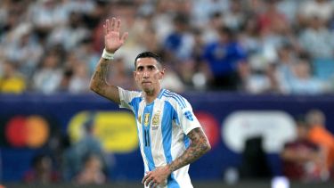 Ángel Di María se despide de la Selección Argentina en el partido contra Chile en el Monumental. (AP)