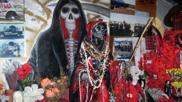 San La Muerte es un santo popular en el norte del país.-