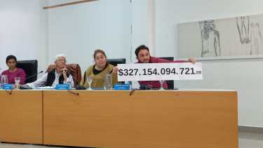 El concejal Paschetta con números de la deuda provincial para defender a la gestión municipal.