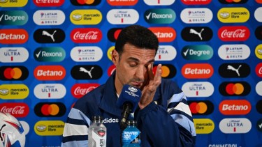 Scaloni, en la conferencia previa a la final de la Copa América.