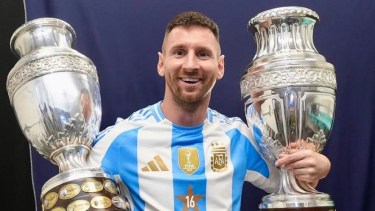 Lionel Messi levantó su segunda Copa América consecutiva.