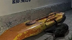 Un hombre llevaba un jabalí en una canoa en una isla de Guardia Mitre y fue detenido por ingresar a cazar sin permiso