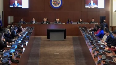 Asamblea de la OEA. Foto: gentileza Infobae. 
