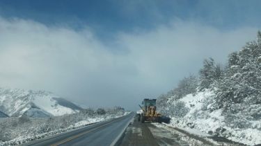 Despejaron la nieve en Ruta 40. Foto: Gentileza Vialidad Nacional. 