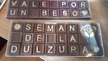 Mensajes de chocolate. 