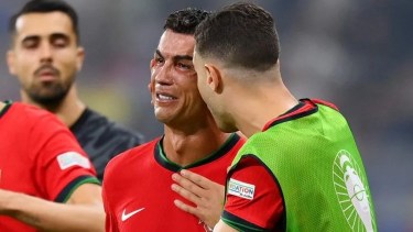 Josh Hart, basquetbolista de la NBA chicaneó a Ronaldo por errar un penal.