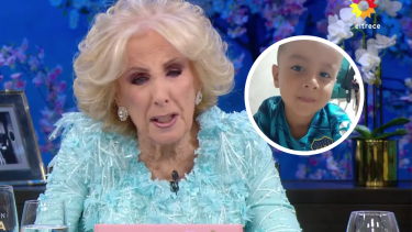 Mirtha Legrand visiblemente conmovida durante su programa, hablando sobre la desaparición de Loan, el niño de 5 años buscado en Corrientes. Foto Captura.