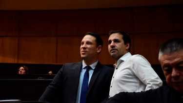 Francisco Lépore y Claudio Domínguez presentaron una de las propuestas de reglamentación. Foto: archivo Cecilia Maletti.