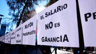 El amparo contra Ganancias lo presentó ATEN. Foto: Cecilia Maletti.
