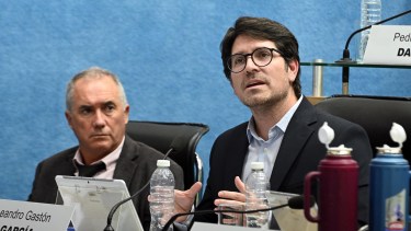 El legislador Leandro García salió al cruce de las declaraciones del vicegobernador Pedro Pesatti.
Foto: Marcelo Ochoa.