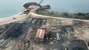 El nuevo puerto petrolero se instalará en Punta Colorada, Río Negro. (Foto: Marcelo Ochoa)
