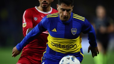 Miguel Merentiel estará en el ataque de Boca junto a Cavani en el cruce ante Cruzeiro. 