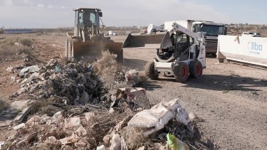 El municipio limpia constantemente en Autovía Norte y Los Paraísos, donde habrá cámaras de fotomultas. Foto: https://www.facebook.com/MovyCiudadanoNeuquenCapital/photos_by