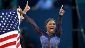 Simone Biles sumó otra medalla dorada en los Juegos Olímpicos de París
