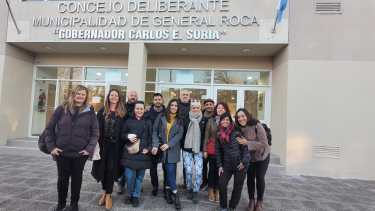 Los miembros de la mesa local de La Libertad Avanza fueron esta mañana al Deliberante, para firmar el proyecto.