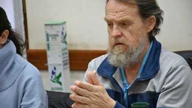 Marcelo Guagliardo es el secretario general del sindicato docente de Neuquén. Foto: Florencia Salto.