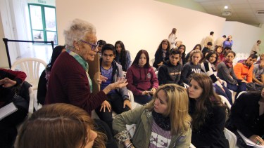 Estudiantes secundarios asistieron a los juicios de Lesa Humanidad con sus docentes para conocer testimonios de la historia reciente de la región (foto Oscar Livera)