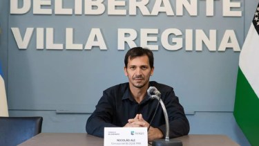 Nicolás Alí, concejal del bloque La Libertad Avanza del Deliberante de Villa Regina. Foto gentileza. 