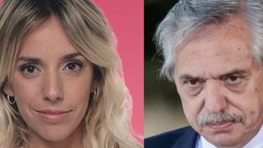 Alberto Fernández y Tamara Pettinato.