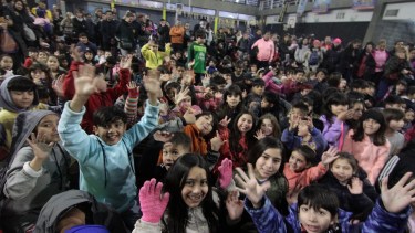 Ni el frío pudo con los festejos por el Día de las Infancias