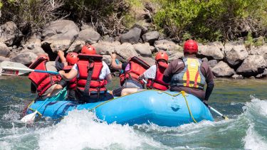 Rafting en el río Aluminé. Foto archivo. 