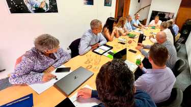 Gabinete armado con la estructura inicial. La reorganización que viene comprenderá a sus integrantes. Foto: Gentileza.