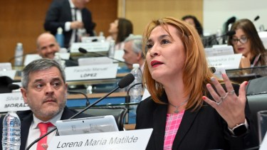 Lorena Matzen destacó la propuesta de su bloque. Foto: Marcelo Ochoa.