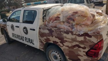 Unos 1.400 kilos de carne fueron decomisados. Foto Gentileza La Arena