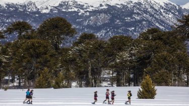 Villa Pehuenia recibe el KSeries bajo la nieve.