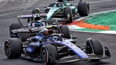 Colapinto debutó en la F1 en el GP de Italia y se ubicó finalizó decimosegundo.
