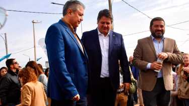 Figueroa respaldó la política tributaria del intendente Mariano Gaido (foto Matías Subat)