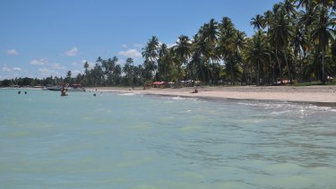 Una de las bellas playas, en Maragogi