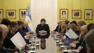El presidente Javier Milei vetó la movilidad jubilatoria. Fotografía: Agencia Noticias Argentinas / Presidencia.