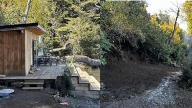 El antes y después en Villa La Angostura. 