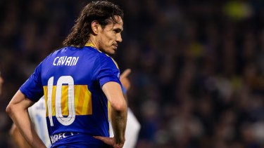 Edinson Cavani es duda en Boca para el duelo ante Racing.