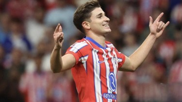 Julián Álvarez marcó su primer tanto en Atlético de Madrid.