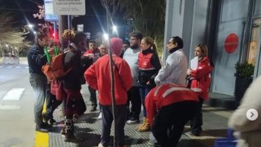 La secretaria de Emergencias hizo una recorrida nocturna para asistir a los que viven en la calle (ig de Luciana Ortiz Luna)