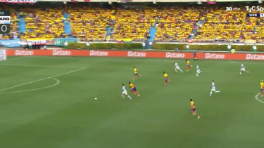 El error de TyC Sports en el gol de Nico González.