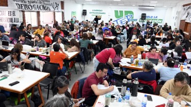 El encuentro gremial se desarrolló durante casi toda la jornada de ayer en el predio de la seccional local. Foto: Marcelo Ochoa