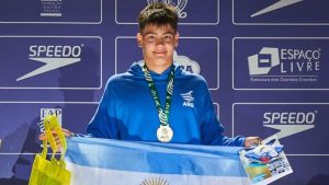 Federico Bottos, nadador de Río Negro, hizo historia en Brasil: rompió tres récords nacionales