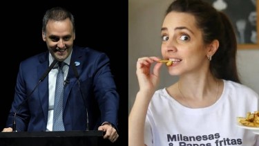 Manuel Adorni y Paulina Cocina