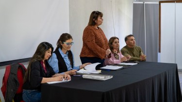 Primero Río Negro definió en asamblea revocar el mandato al legislador César Domínguez. Foto: Marcelo Martinez 
