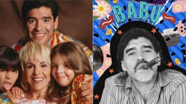 "Buba" es como le dice la hija de Dalma a su abuelo Diego Maradona.