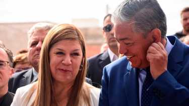 Gloria Ruiz, vicegobernadora, y Rolando Figueroa, gobernador de Neuquén. (Archivo/Cecilia Maletti).